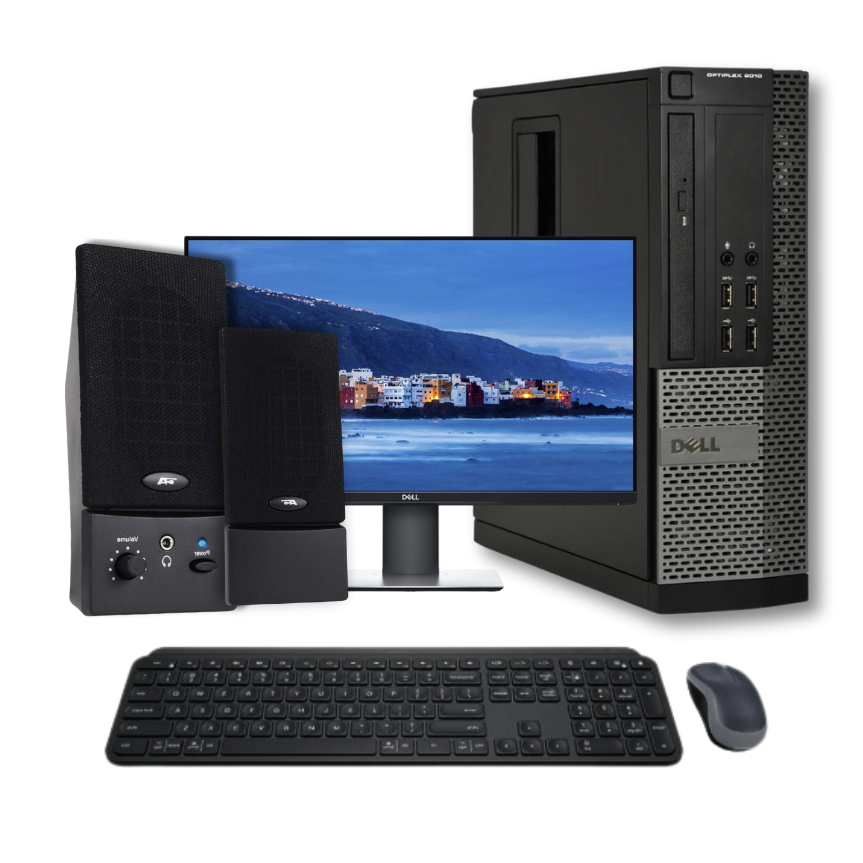 COMBO/Dell Optiplex 9010 SFF Desktop PC - Intel Core i5-3470 3.2GHz 8GB RAM 240GB SSD DVD Win 10 Pro, WiFi