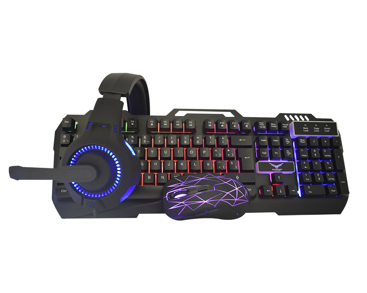 Kit Gamer Naceb Technology NA-0925, USB, Juego, Alámbrico, 2400 DPI