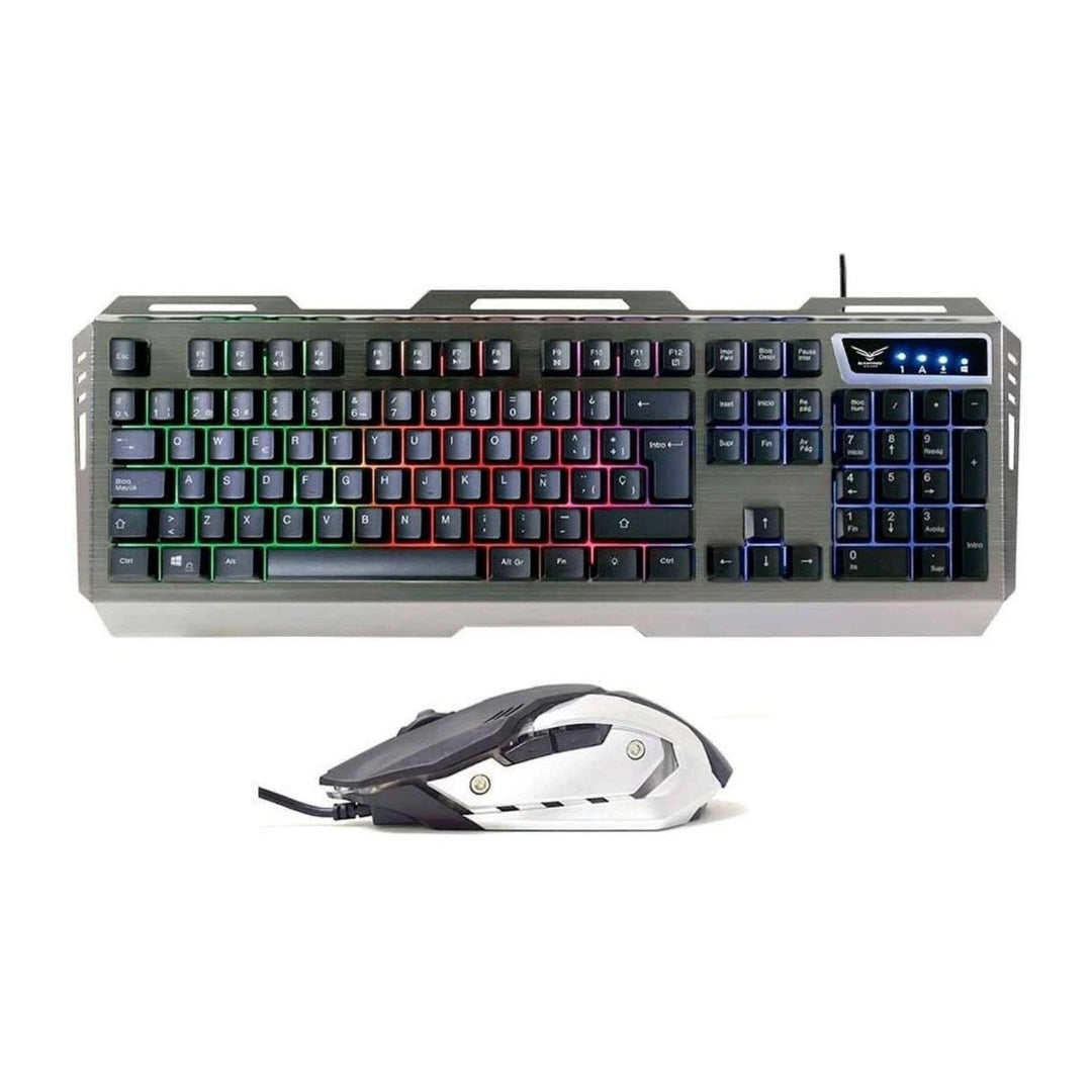 Kit de Teclado y Mouse Gaming Naceb Technology NA-0911, USB, Negro