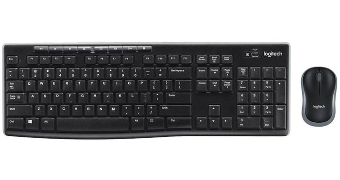 KIT DE TECLADO Y MOUSE INALAMBRICO MK270 MARCA LOGITECH