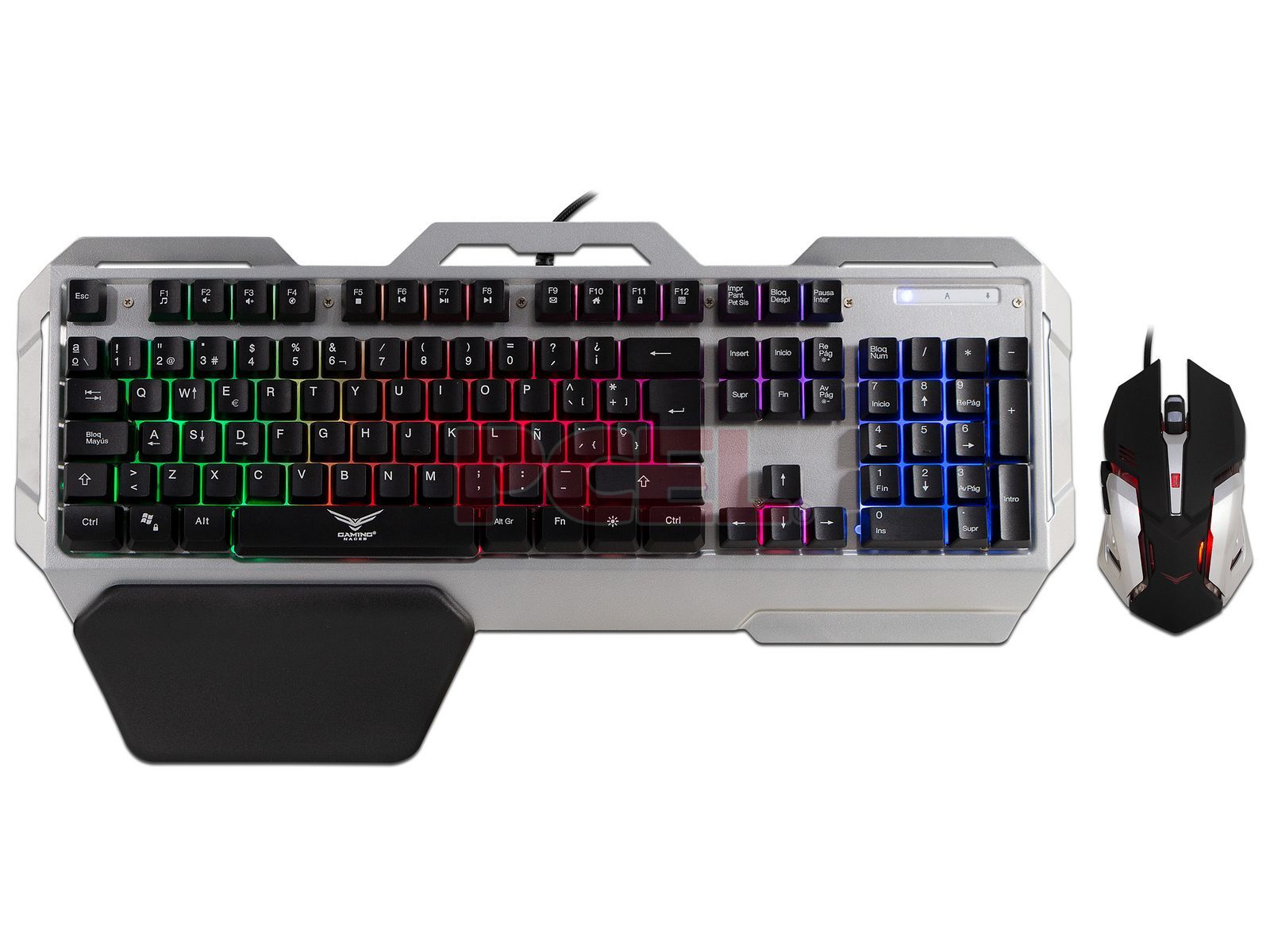 Kit de Teclado y Mouse Gaming Naceb Technology NA-0911, USB, Negro