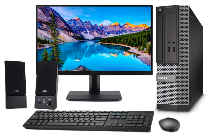 COMBO /Dell Optiplex 7010 - Intel Core i7 de 3.6 GHz, 8 GB DDR3, 240 SSD, Windows 10 Pro de 64 bits, WiFi, USB 3.0, DVDRW, 2 Puertos de Pantalla Outlet Reacondicionado