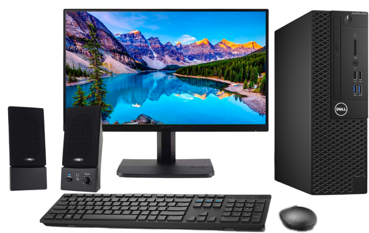 COMBO Computadora DELL OPTIPLEX 3050 CORE I5 (6TA GEN) 8 GB RAM 240 GB SSD TAMAÑO SFF Outlet Reacondicionado