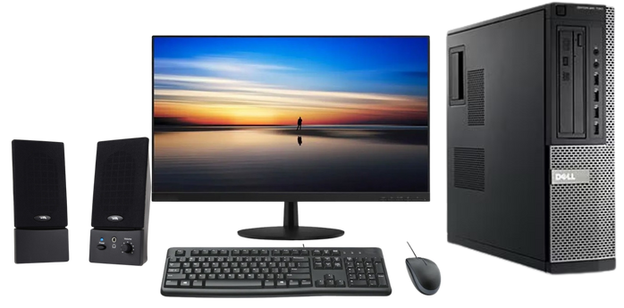 COMBO Computadora de escritorio Dell 790 Intel Core i5 2da, 8 GB RAM, 240 GB SDD, TAMAÑO SFF