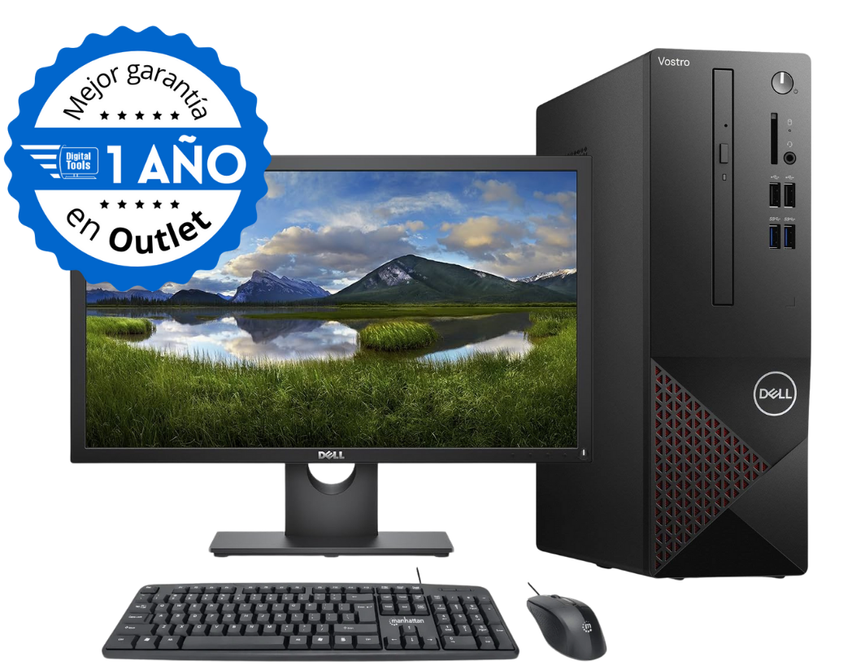 COMBO PC DELL VOSTRO, Intel Core i5 (10ma Gen), 8GB RAM, 240GB SSD, SFF. Monitor 22