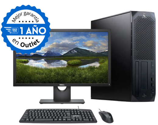 COMBO HP Z2G4, Intel Xeon  E-2124G, 16GB RAM DDR4, 256GB SSD M.2 NVME, TARJETA DE VIDEO NVIDIA NVS 510 2GB, SFF. Monitor 22