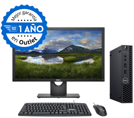 COMBO PC Dell 3060, Intel Core I5 (8va GEN), 8GB RAM, 240GB SSD, USSF. Monitor 22