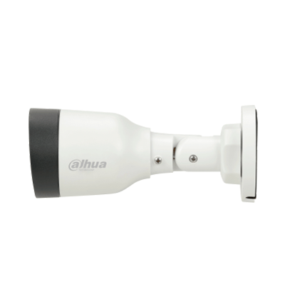 Dahua IPC-HFW1230S1-A-S5-Cámara IP Bullet de 2MP, lente de 2.8mm, ángulo de visión de 102 grados, micrófono integrado, compresión H.265+, IR de 30m, protección IP67, PoE, DWDR.