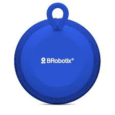 BOCINA BLUETOOTH, INALAMBRICA, RECARGABLE, STEREO C/RADIO FM, LECTOR USB, MICRO USB, 3.5 MM, REDONDA, PORTATIL, ANTIDESLIZANTE, AZUL, BROBOTIX 263045